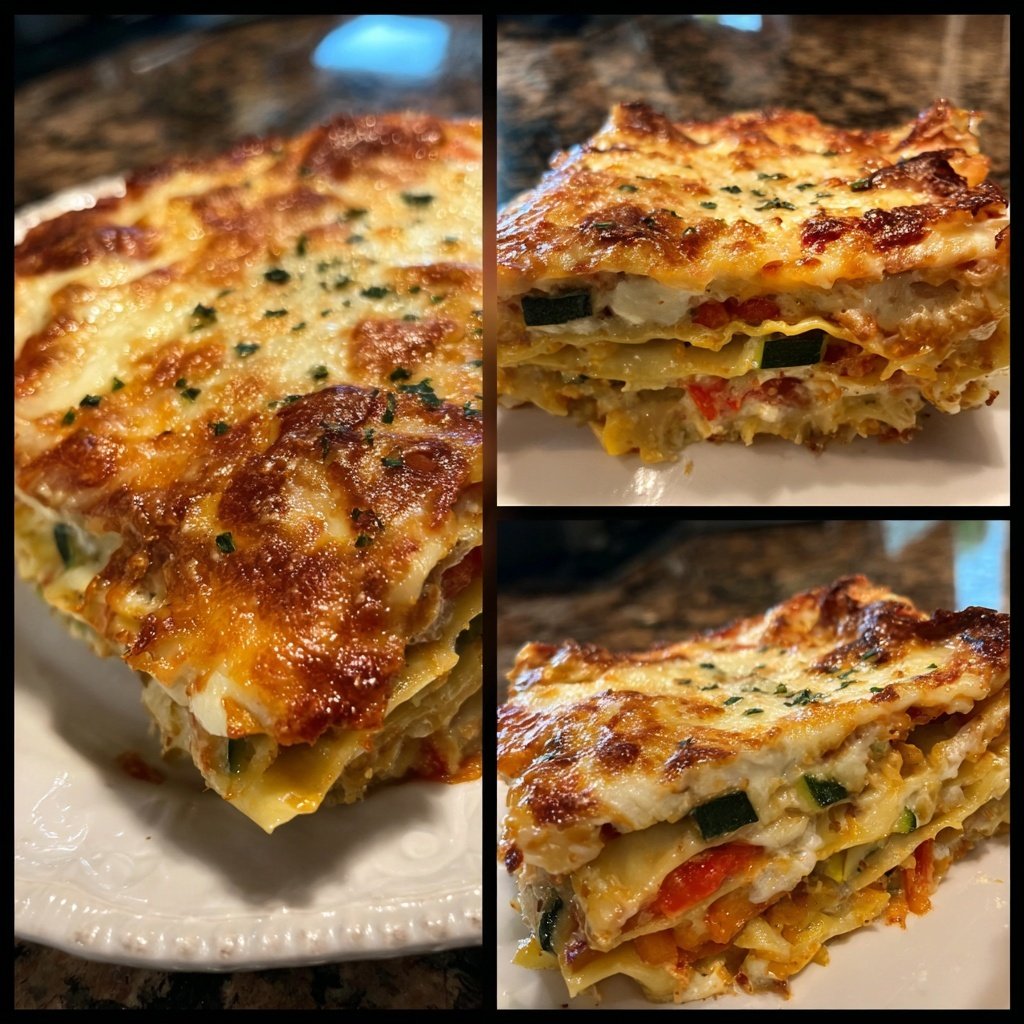 Vegetarische Lasagne mit Gemüse