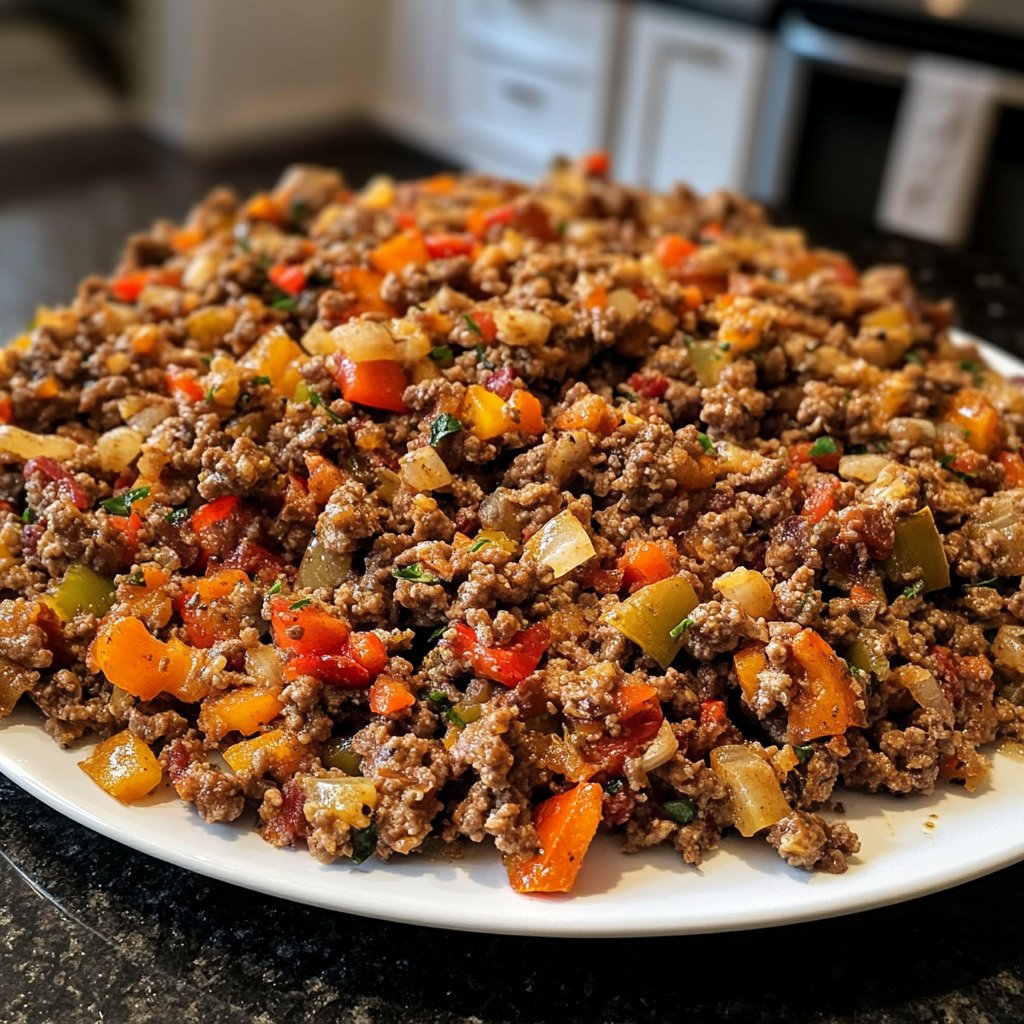 Hackfleisch Pfanne Low Carb