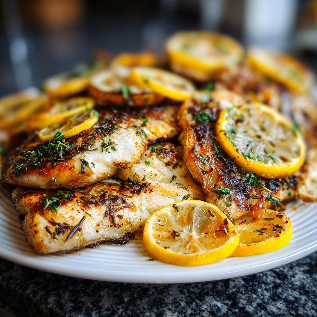 Gesund & Leicht Zitronen-Gegrillter Fisch