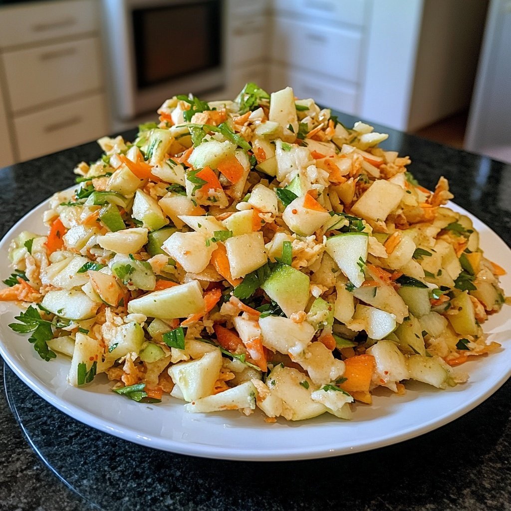 Chinakohl-Salat mit Möhre und Apfel