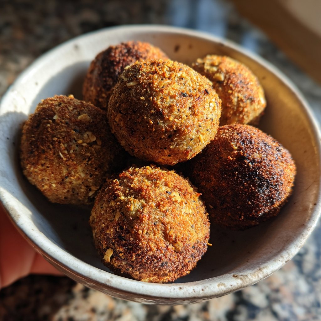 Protein Bällchen mit Zimt und Hafer