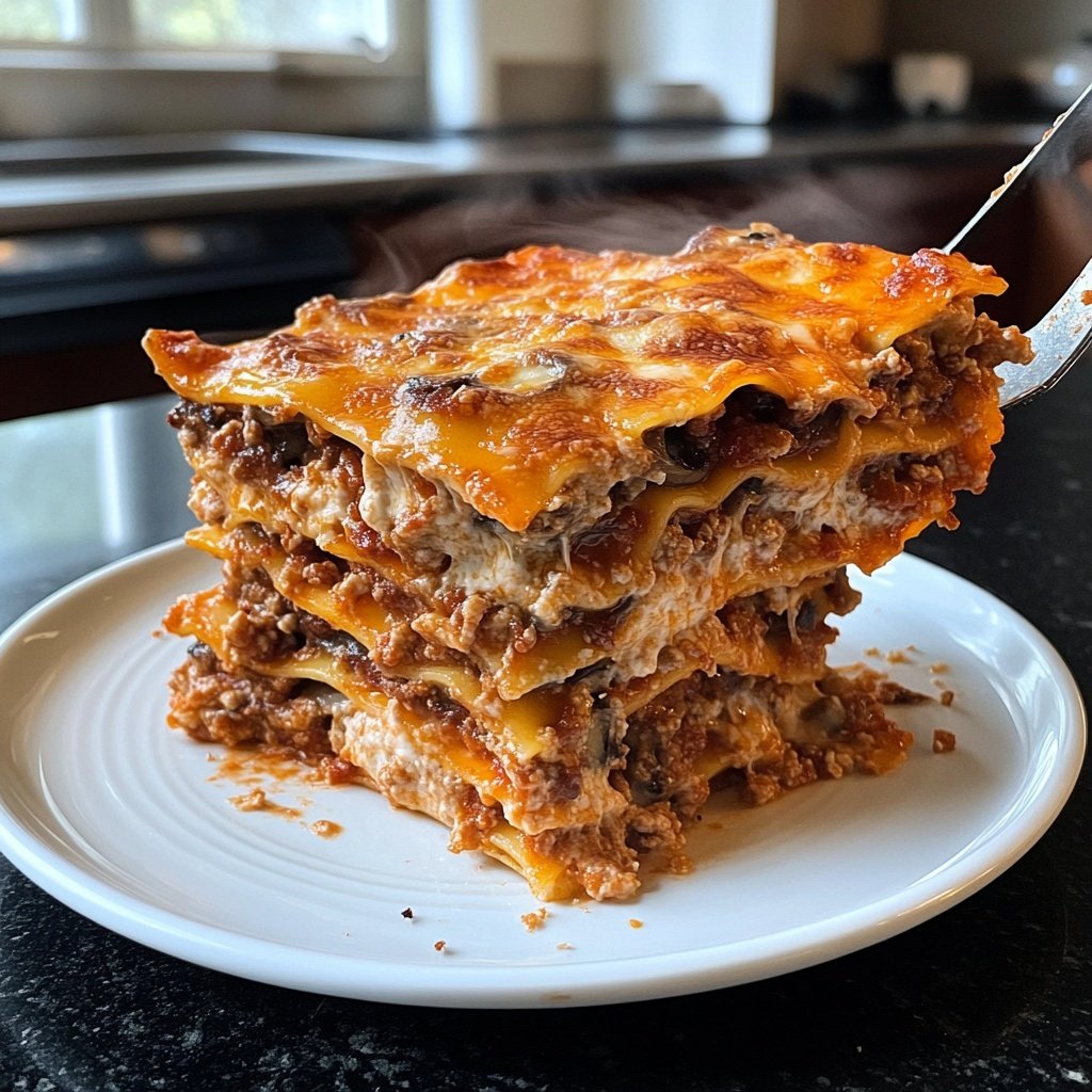 Lasagne mit Pilzen