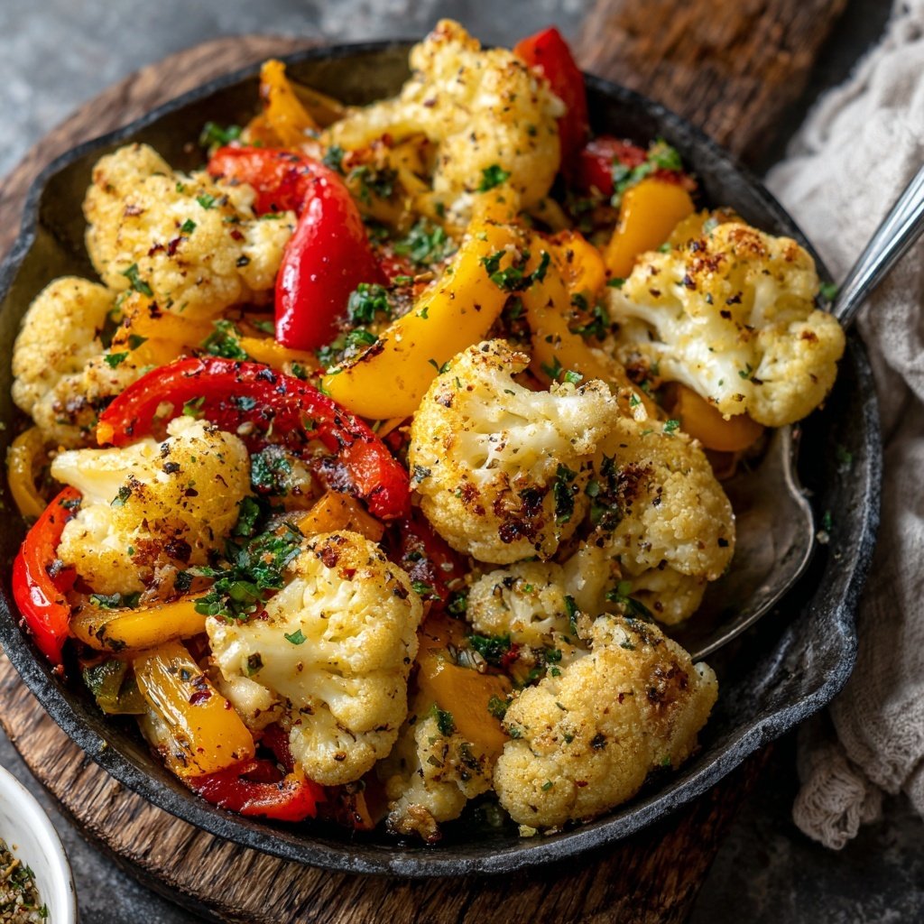 Blumenkohl Pfanne Mediterran