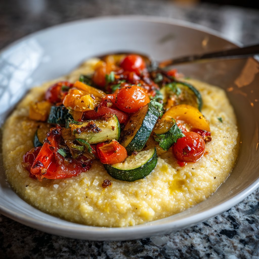 Polenta mit Ofengemüse