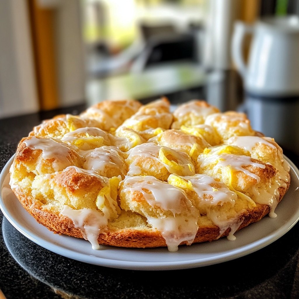 Zitronenkuchen mit Zitronenabrieb