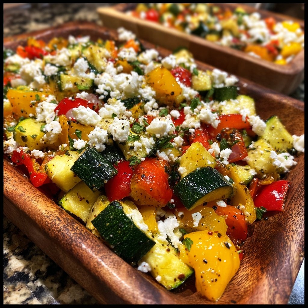 Gesund & Leicht Mediterrane Gemüsepfanne mit Feta