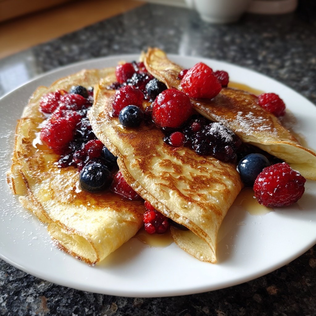 Pfannkuchen mit Beerenmix