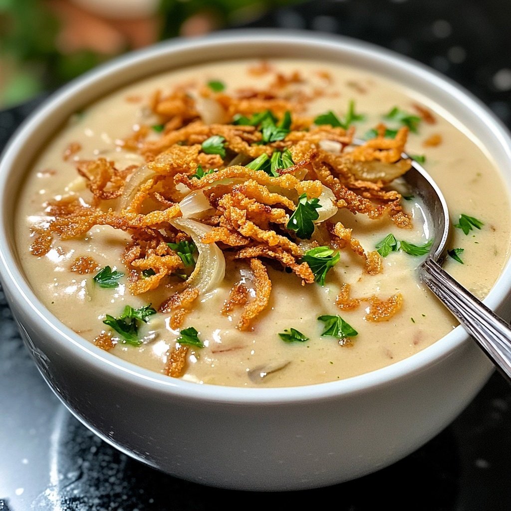Blumenkohlsuppe mit Zwiebeln und Knoblauch