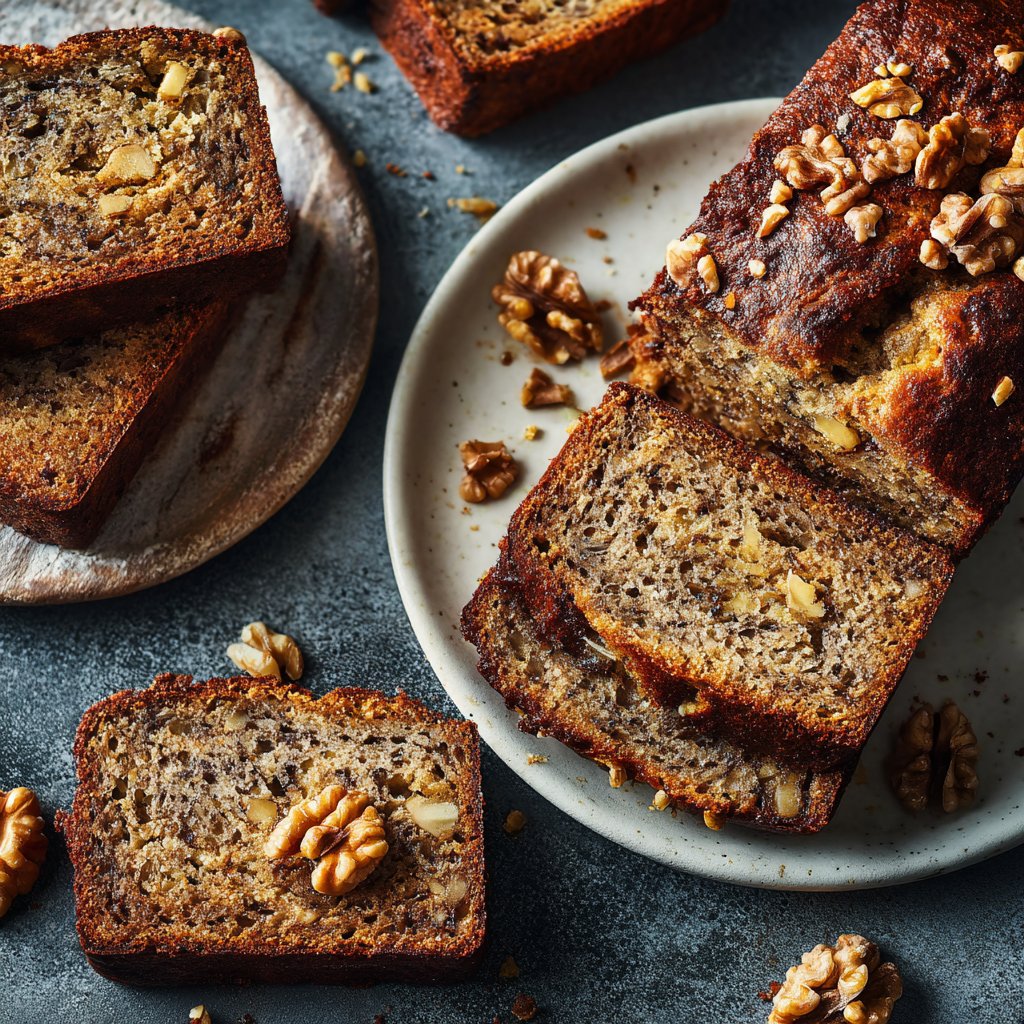 Bananenbrot mit Walnüssen